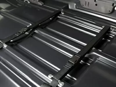 Автобокс Broomer Venture L (430 л.) АБС, текстурный черный пластик от интернет-магазина AUTOBOKS.kz. 