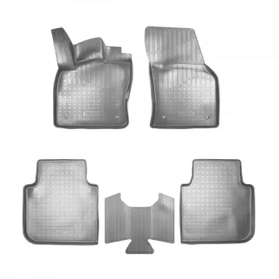 Коврики салонные для Skoda Kamiq 3D (2019) (серый)