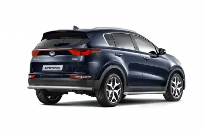 Защита порогов вогнутая O63 мм (НПС) KIA Sportage с 2016 от интернет-магазина AUTOBOKS.kz. 