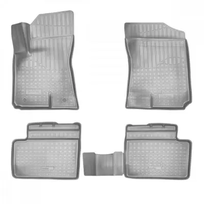 Коврики салонные для Faw Besturn X80 3D (2013) (серый)