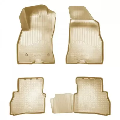 Коврики салонные для Fiat Doblo (2001) (зад) (бежевый)