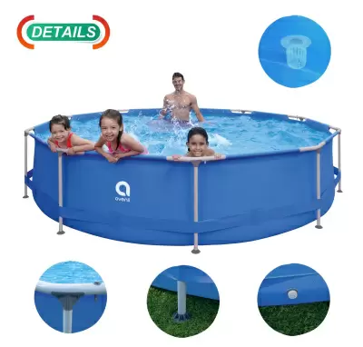 Бассейн каркасный Avenli 17799EU со стальным каркасом, фильтр-насос, 360x76 см