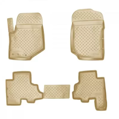 Коврики салонные для Chevrolet Spark (2011)\ Ravon R2 (2016) (бежевый)