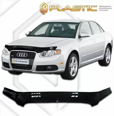 Мухобойка (дефлектор капота) для Audi A4 2004-2007 (арт. 2010010111601)