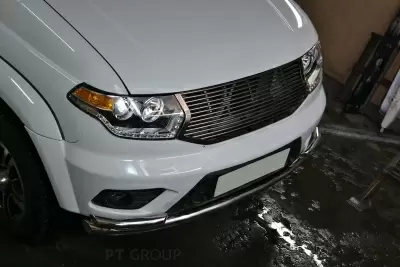 Решетка радиатора O12мм (НПС) UAZ Patriot 2014- на автомобиль от интернет-магазина AUTOBOKS.kz