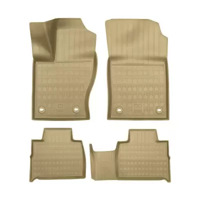 Коврики салонные для TANK 500 (2023) (5/7 мест, 1,2 ряд) (бежевый)
