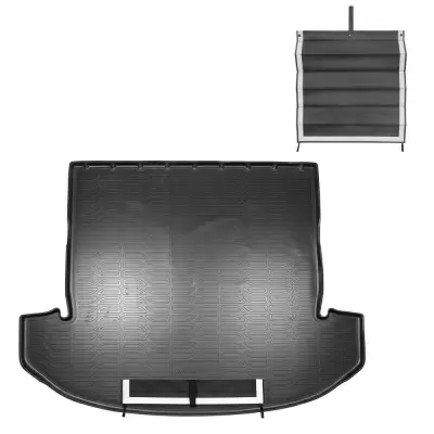 Коврики в багажное отделение с текстильным фартуком для Xcite X-Cross 8 4WD (2024) (сложенный 3 ряд)