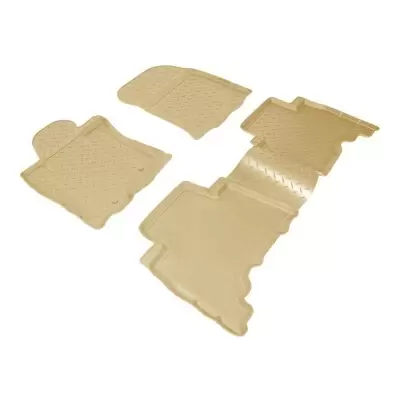 Коврики салонные для Toyota LC-150 Prado (J150) (2010) (5 мест) (бежевый)