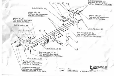Фаркоп Imiola K/064 для Kia Soul 2014+ от Интернет-Магазина Autoboks.kz