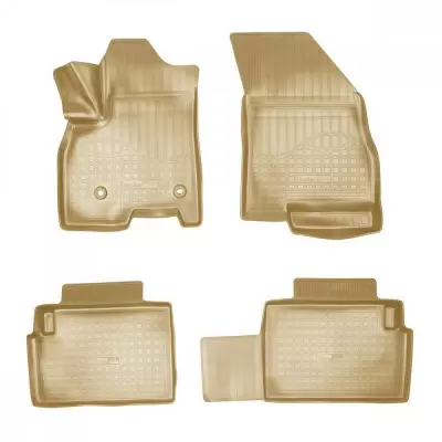 Коврики салонные для Chery Tiggo 7 Pro 3D (2020) (Prestige) (бежевый)