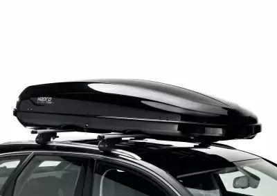 Автобокс Hapro Traxer 8.6 (530 л) черный глянцевый двустороннее от интернет-магазина AUTOBOKS.kz. 