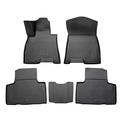 Коврики салонные для Genesis GV80 рест I (5 мест) (2023)