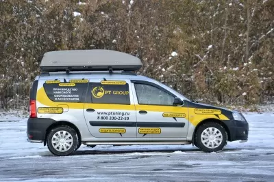 Автобокс на крышу Серый Turino Sport Аэродинамический от интернет-магазина AUTOBOKS.kz. 