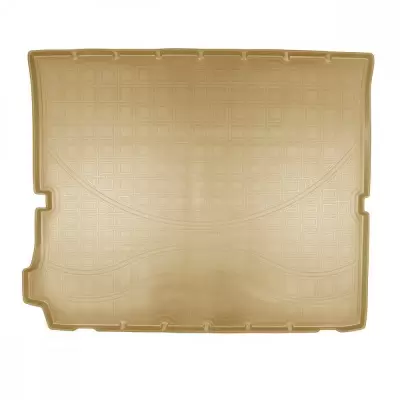 Коврики в багажное отделение для Peugeot 5008 (2017) (сложенный 3 ряд ) (бежевый)