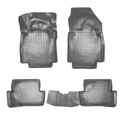 Коврики салонные для Renault Captur 3D (2013) (серый)