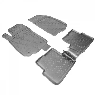 Коврики салонные для Chevrolet Nexia 3D (2020)\Ravon R3 3D (2015) (серый)