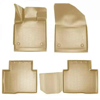 Коврики салонные для Chery Tiggo 7 Pro 3D (2020) (Luxury и Elite) (бежевый)