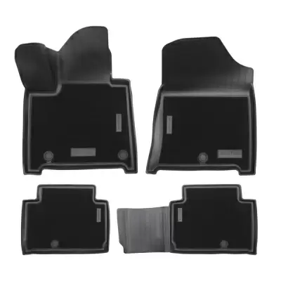 Коврики салонные комбинированные для Hyundai Santa Fe V (MX5) (2023) (1,2 ряд, 7 мест)