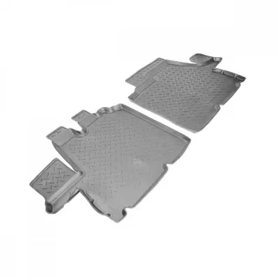 Коврики салонные для Fiat Doblo 3D (2015) (серый)
