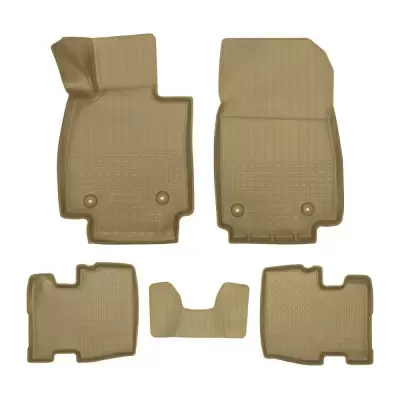Коврики салонные для Skoda Enyaq (2021) (бежевый)