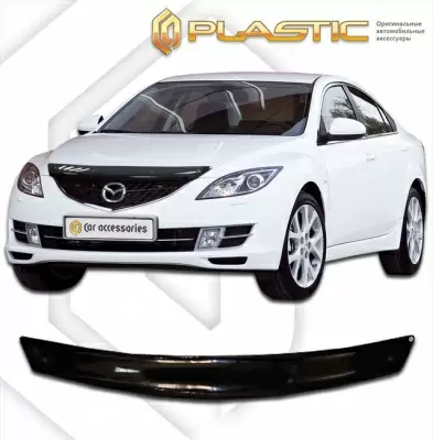 Мухобойка (дефлектор капота) для Mazda 6 2007-2012 (арт. 2010010103323)