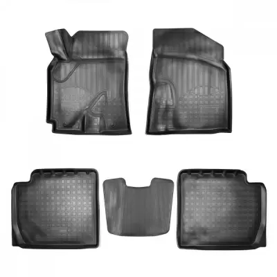 Коврики салонные для Cadillac XT6 (2019) (3 ряд 6 мест)