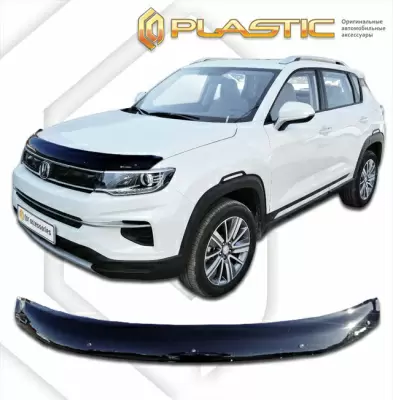 Мухобойка (дефлектор капота) CA Plastic 2010010114794 для Changan CS35 Plus 2019+