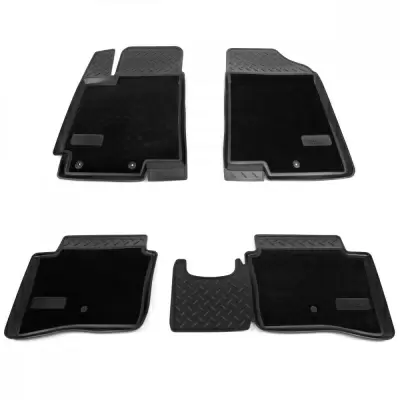 Коврики салонные комбинированные для Kia Rio (RUS(QB) (2011)