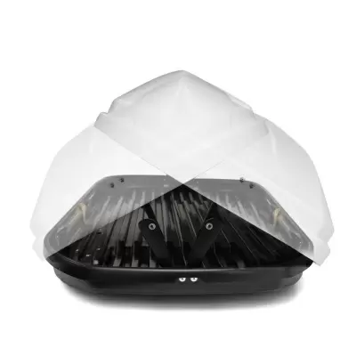 Автобокс ED Магнум 580 (белый, карбон) от интернет-магазина AUTOBOKS.kz. 