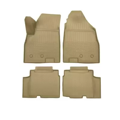 Коврики салонные для JETOUR X90PLUS (5/7 мест) (1,2 ряд) (2021) (бежевый)