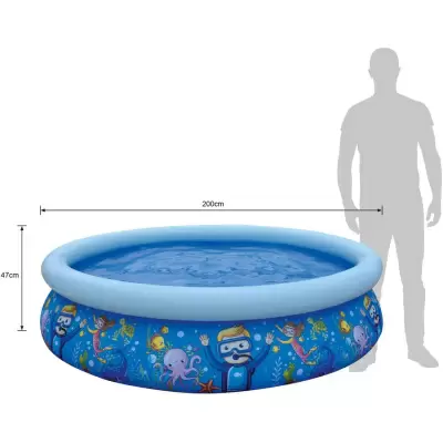 Бассейн надувной Avenli Sea World, 205x47см, 17788
