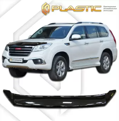 Мухобойка (дефлектор капота) CA Plastic 2010010111175 для Haval H9 2015+