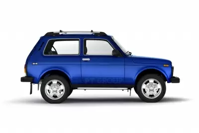 Защита порогов с алюминиевой площадкой O51 мм (НПС) LADA 4x4 2121 с 1995 / 4х4 Urban c 2015 от интернет-магазина AUTOBOKS.kz. 