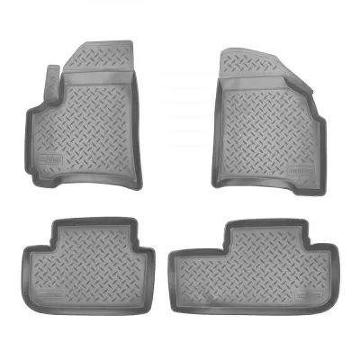 Коврики салонные для Chevrolet Orlando (2011) (3 ряд) (серый)