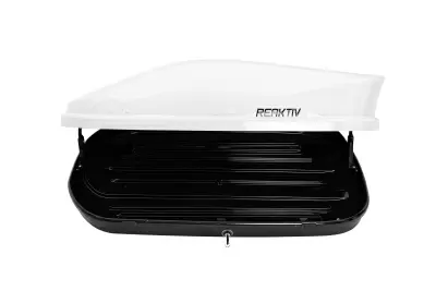 Автобокс REAKTIV Kometa 360 белый глянцевый двустороннее 650 л от интернет-магазина AUTOBOKS.kz. 