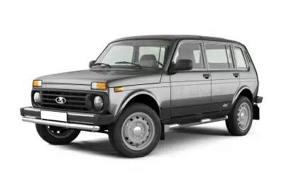Защита порогов с накладками O76 мм (НПС) LADA 4x4 2131 c 1995 от интернет-магазина AUTOBOKS.kz. 