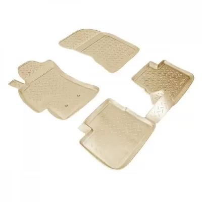 Коврики салонные для Subaru Forester 3D (2019) (бежевый)