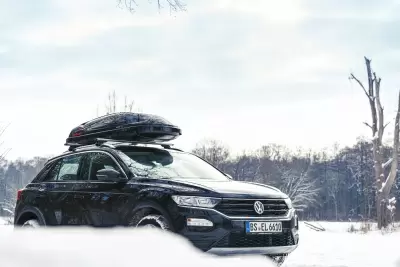 Автобокс Kamei Husky 330 черный глянцевый одностороннее от интернет-магазина AUTOBOKS.kz. 