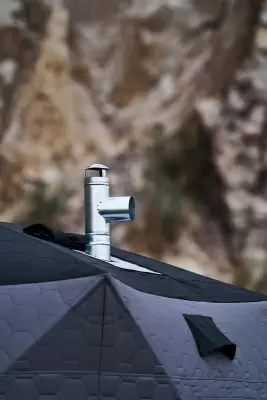 Палатка Wild Land Ice hub 500 для зимней рыбалки/сауны с термальным центром