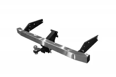 Фаркоп с НЕРЖ накладкой на УАЗ пикап 2008-/УАЗ Профи 2017- (236022, 236031 (стандартная), 236324) /съемный квадрат/