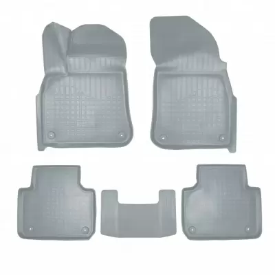 Коврики салонные для Volkswagen Touareg III 3D (2018) (серый)