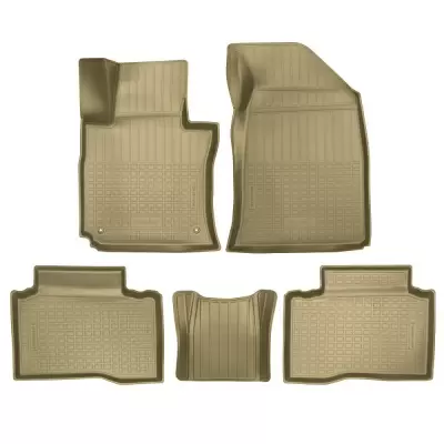 Коврики салонные для Ssang Yong Tivoli 3D (2019) (бежевый)