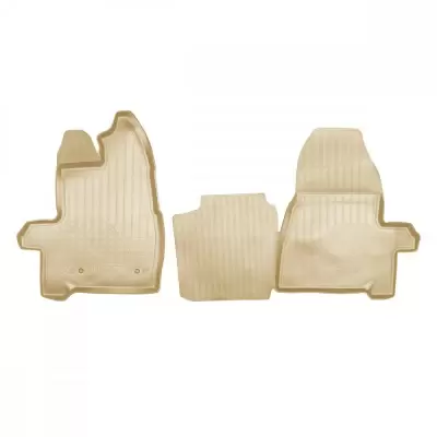 Коврики салонные для Ford Transit (2014) (пер) (бежевый)