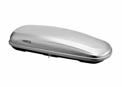 Автобокс Hapro Traxer 8.6 (530 л) серый матовый двустороннее от интернет-магазина AUTOBOKS.kz. 