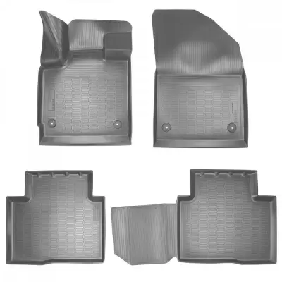 Коврики салонные для Chery Tiggo 7 Pro 3D (2020) (Luxury и Elite) (серый)