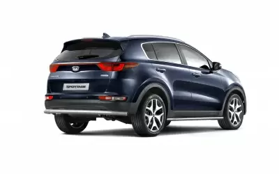 Защита заднего бампера одинарная O63мм (НПС) KIA Sportage 2016- от Интернет-Магазина Autoboks.kz