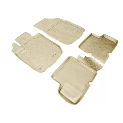 Коврики салонные для Renault Duster (2WD) (2011)\ Nissan Terrano (2WD) (2014) (бежевый)