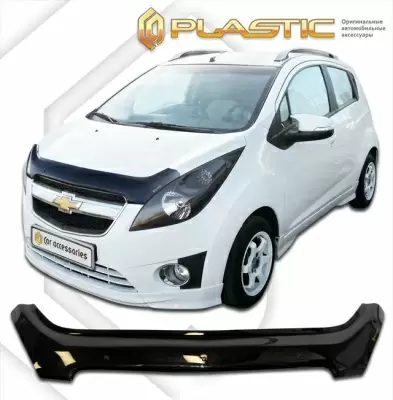 Мухобойка (дефлектор капота) для Chevrolet Spark 2010+ (арт. 2010010105723)