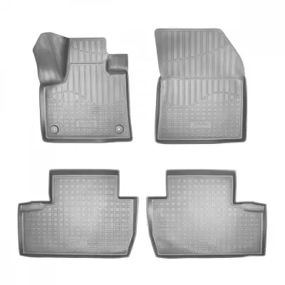 Коврики салонные для Peugeot 508 II 3D (2018) (серый)