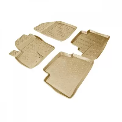 Коврики салонные для Dongfeng AX7 3D (2015) (бежевый)